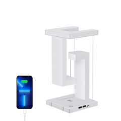 LED Floating Ambient Night Light - With Wireless charging Desk - Anti gravity Lamp LED Floating Ambient Night Light - With Wireless charging Desk - Anti gravity Lamp