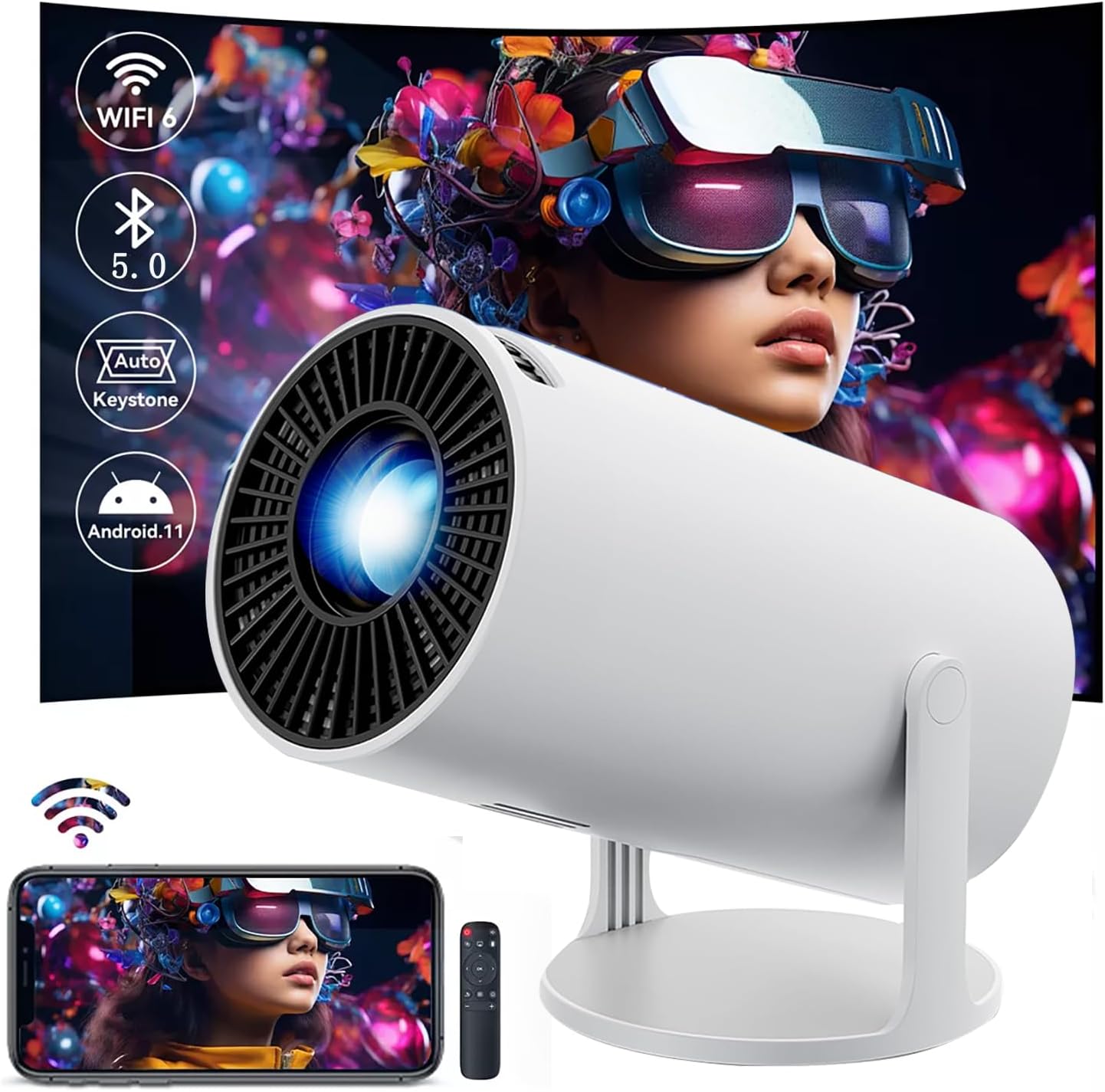Android Projector HY-300 Smart Home Cinema Portable Projector – PakBuy