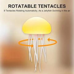 Dynamic Jellyfish Table Lamp Colorful LED Night Light - Rotating Jellyfish Night Light Creative Sleeping Light for Bedroom Desktop RGB Gradient-Jellyyfish Bedside Lamp
