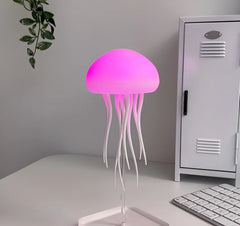 Dynamic Jellyfish Table Lamp Colorful LED Night Light - Rotating Jellyfish Night Light Creative Sleeping Light for Bedroom Desktop RGB Gradient-Jellyyfish Bedside Lamp