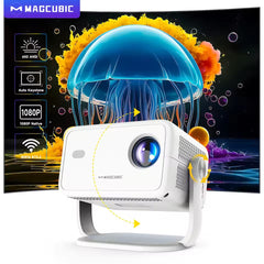 Magcubic L018 Native 1080P 650ANSI 4K Android 11 180° Projector With Auto Keystone Correction Focus Wifi6 BT5.2 Portable Outdo