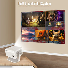 Magcubic L018 Native 1080P 650ANSI 4K Android 11 180° Projector With Auto Keystone Correction Focus Wifi6 BT5.2 Portable Outdo