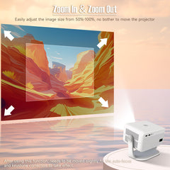 Magcubic L018 Native 1080P 650ANSI 4K Android 11 180° Projector With Auto Keystone Correction Focus Wifi6 BT5.2 Portable Outdo